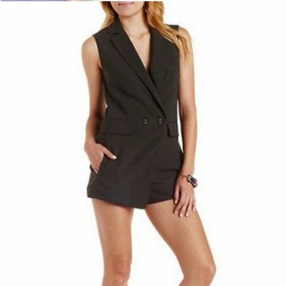 Black mini romper - Picture 3 of 3
